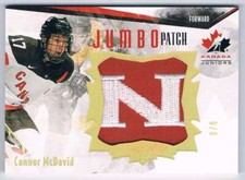 2015-16 UPPER DECK TEAM CANADA JUNIORS JUMBO PATCH 1/1 FOR EACH LETTER CANADA