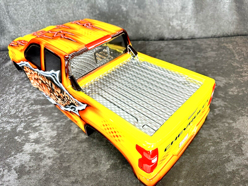 CUSTOM PAINTED RC TRUCK BODY ARRMA KRATON 6S TRAXXAS E-REVO T/E MAXX SILVERADO - Picture 11 of 14