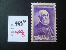 1500  TP FRANCE NEUF 1946 N° 749**  Cote 0,50 €
