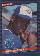 Donruss 1986 Fred McGriff Rated Rookie #28 Blue Jays PSA 5 Baseball Card