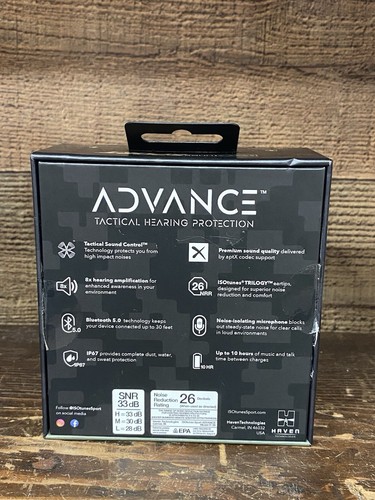 ISOtunes Sport Advance BT Shooting Earbuds: Tactical Bluetooth Ear Protection - Picture 2 of 2