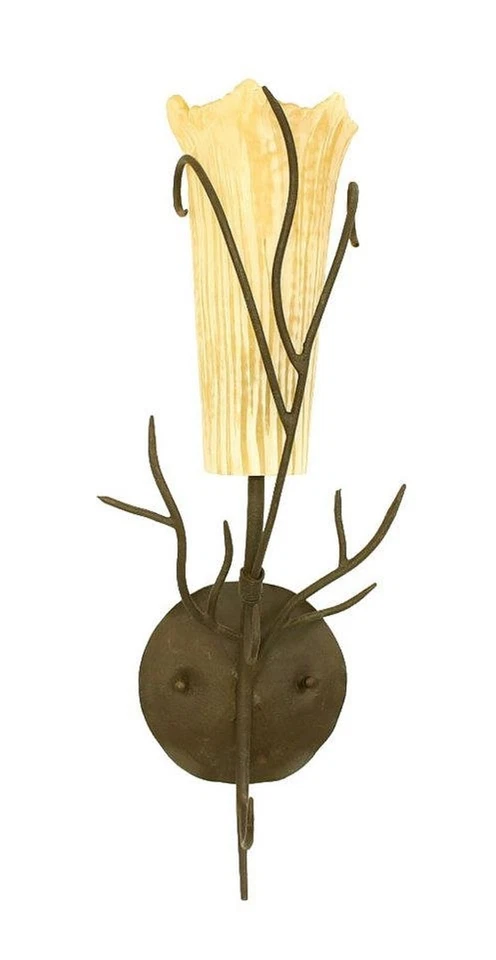 Iron Single Wall Lamp Sconce Light Fixture with White Glass Shade A111-1WW - Image 4 of 4