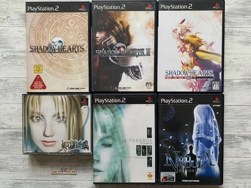 SONY PS 1 2 Koudelka & Shadow Hearts  & Phase Paradox & Nebula : Echo Night set