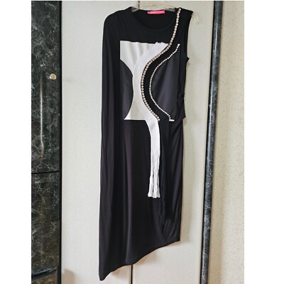 Asymmetrical Dress, Women's Rhinestone Party Midi Oversized Dress, Dqmane  Size S | eBay