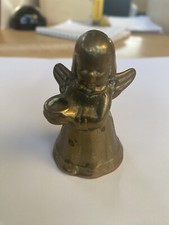 Angioletto Ottone Porta Candela Vintage