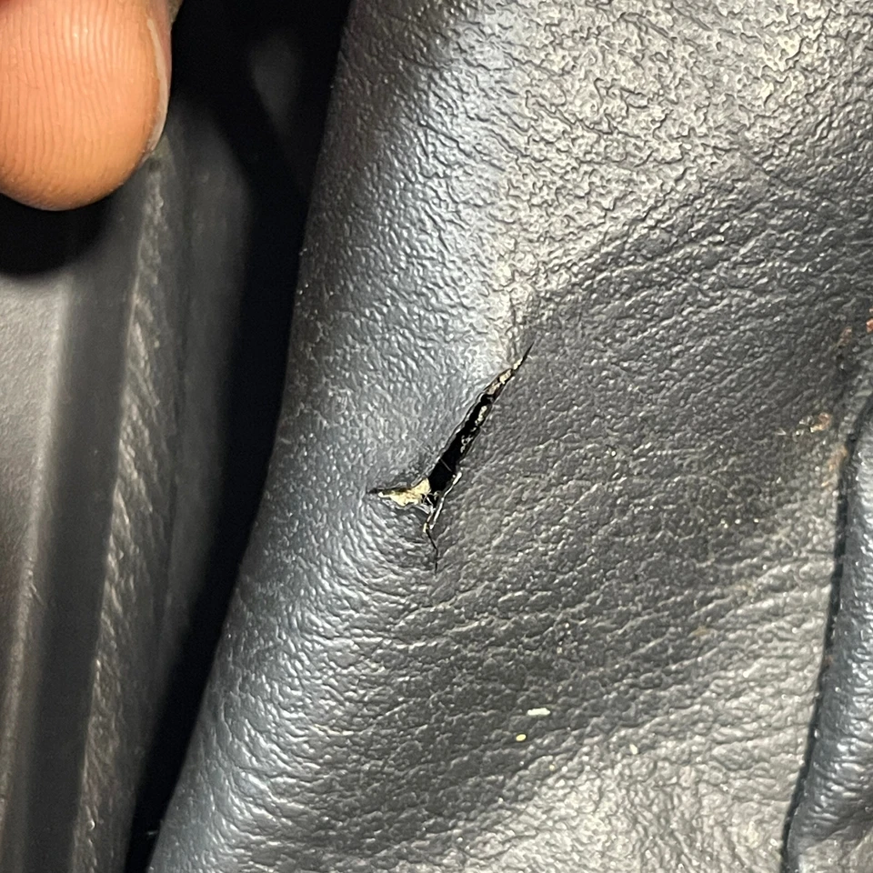 Nissan Xterra 2000-2004 bota de cambio cuero negro OEM Foto 3 de 4