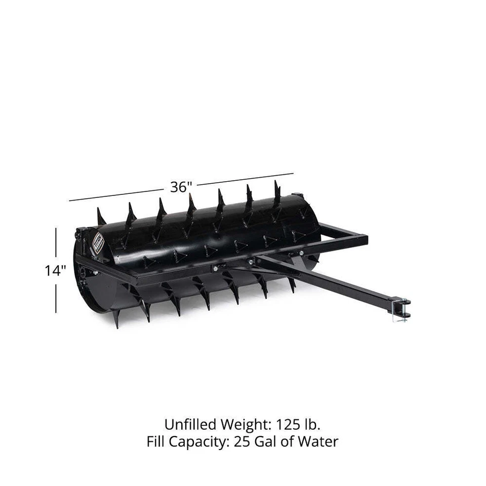 Titan Attachments 3 FT Tow-Behind Drum Spike Aerator Holds up to 25 Gal Water - Image 2 of 4