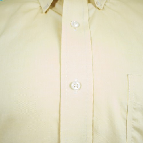 RALPH LAUREN Yellow Lemon Solid Cotton Men Dress Shirt Size 16 - Picture 3 of 8