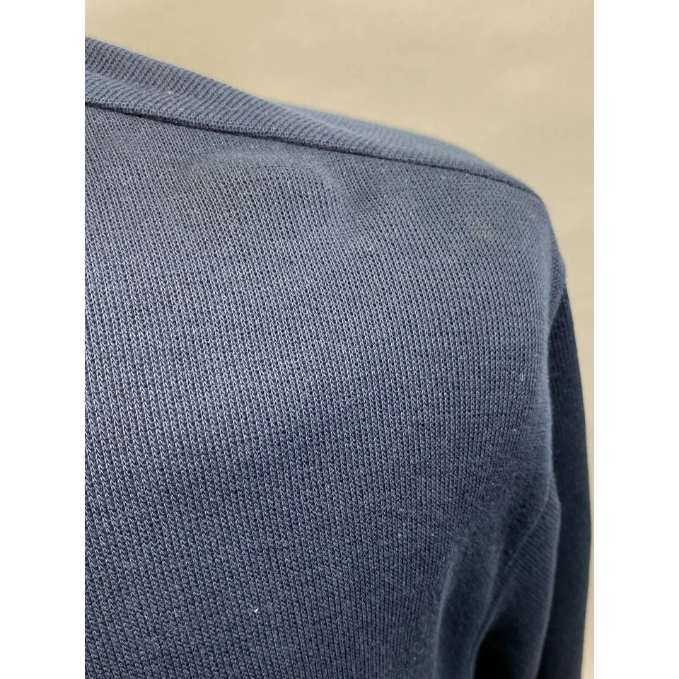 Cutter & Buck Mens Pullover Sweater Blue Mock Neck 1/2 Zip Long Sleeve L - Image 4 of 4