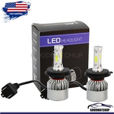 2 Bulbs H4 Hb2 9003 Led Headlight Hilow Bulbs 6000k For 1992-2003 Honda Civic