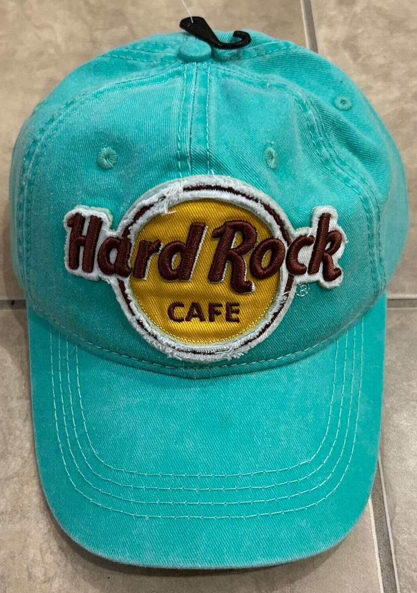HARD ROCK Cafeキャップ （未使用品） Hard Rock Cafe Green w/ Yellow & Brown Lettering Cap Baseball Hat