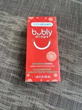 SodaStream Bubly Drops Strawberry 1.36 FL OZ Natural Flavor