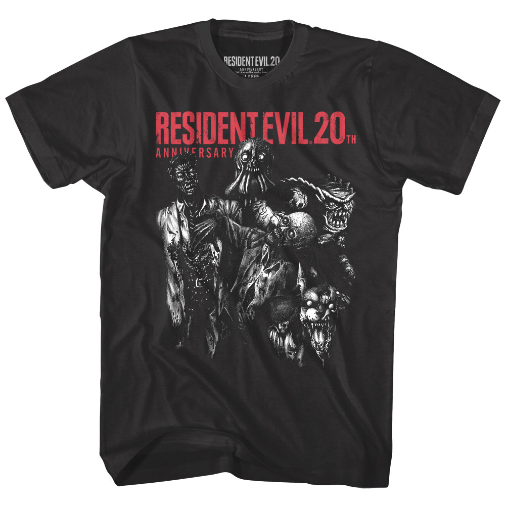 Resident Evil 20th Anniversary Men&rsquo;s T Shirt Zombie Monsters Gamer 