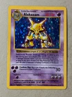 Shadowless Alakazam 1/102 Base Set Pokemon Card Holo Foil Rare HP Card