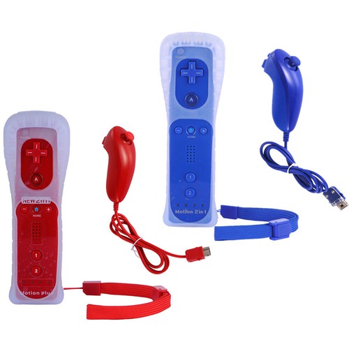 2 Pack Built in Motion Plus Remote Gesture Controller + Nunchuck For Wii & Wii U - Picture 95 of 117