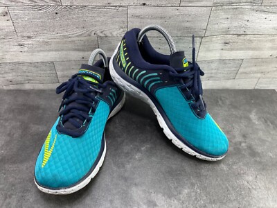Brooks Sneakers Women 8B Pure Flow 6 Running Shoes Blue Green Athletic Trainers
