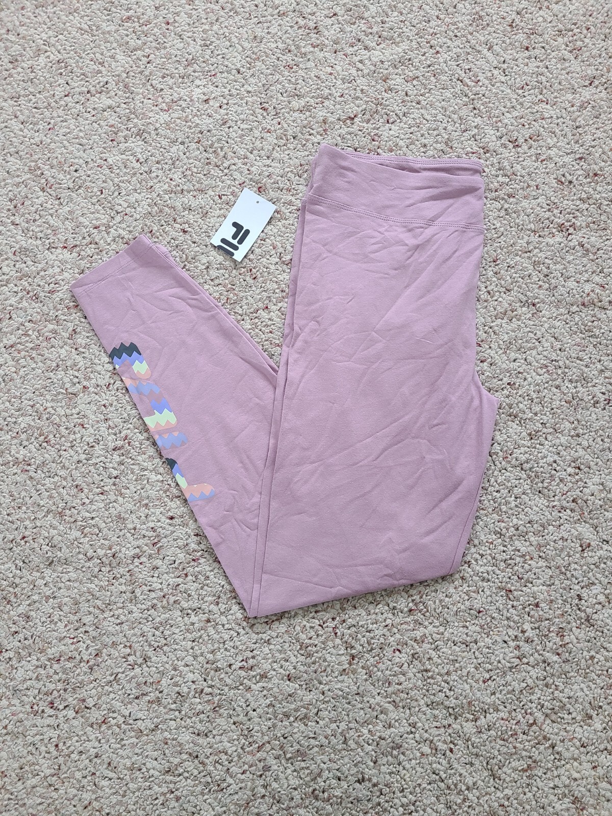 FILA Leggings alla caviglia in cotone taglia lg nuovi con etichette