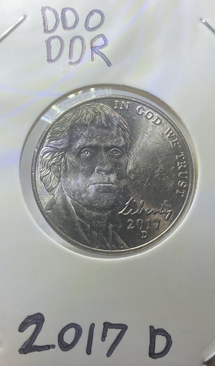 【在庫処分】UA UNDENIABLE 2017 D Jefferson Nickel Double Die Obverse & Reverse Error🔥FREE