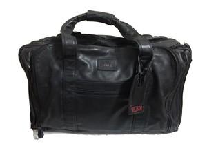 tumi leather duffle bag