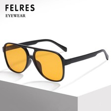 Unisex Square Retro Double Bridge Pilot Sunglasses Outdoor Shade Glasses UV400