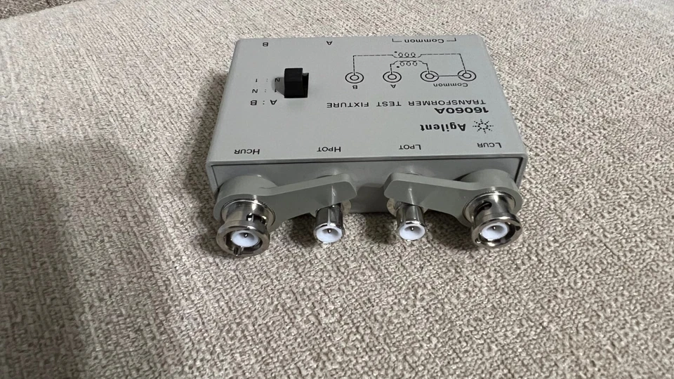 Keysight Agilent 16060A Transformer Test Fixture with Clip Cables - Image 4 of 4
