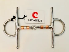 Full Cheek Copper Roller Jointed Snaffle Bit (UKSALES25®) *SAME DAY DISPATCH*