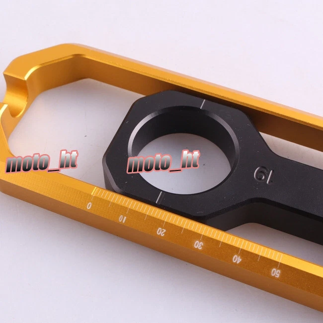 For Suzuki GSXR1000 2009 2010 2011 2012 2013 Chain Adjuster Tensioners Gold - Imagem 3 de 4