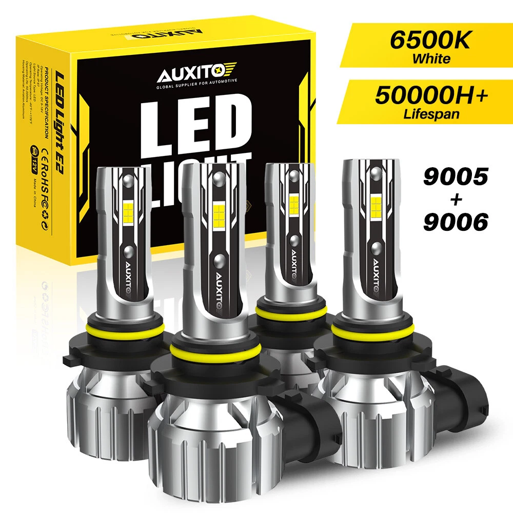 AUXITO 9006 9005 LED Headlight Bulbs for 1999-2006 Chevy Silverado 1500 2500HD