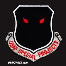 NRO - USAF DOD BLACK OPS - USSF - SPECIAL PROJECTS DIVISION - 4" - PATCH on VEL