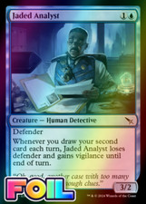 x1 Jaded Analyst MKM MTG 62 FOIL COMMON M/NM 1x