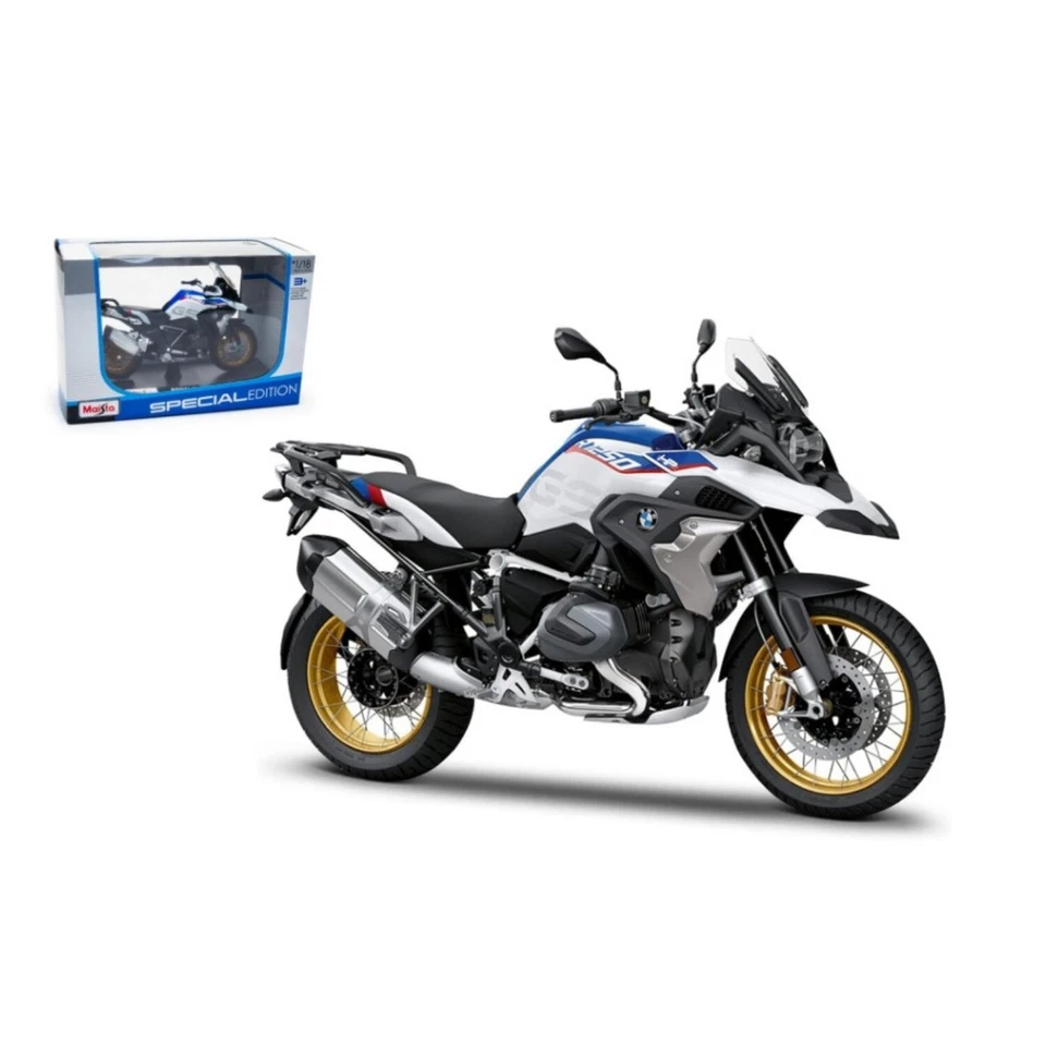 Maisto Special Edition BMW R1250 GS moto die cast in scala 1:18 da collezione - Immagine 3 di 4