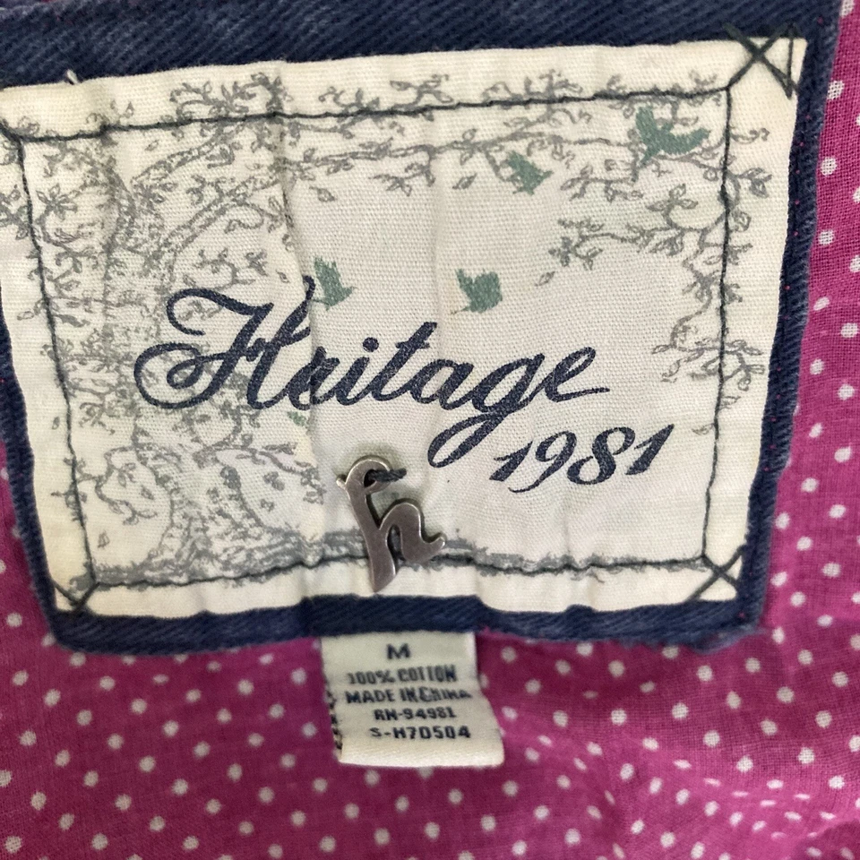 Camisa túnica Heritage 1981 para mujer mediana rosa blanco lunares sin mangas Foto 3 de 4