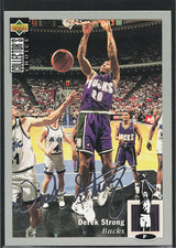 1994 Collector's Choice #83 Derek Strong Silver Signatures