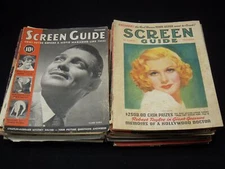 1940'S-1960'S ASSORTED MOVIE MAGAZINES DEALER LOT OF 66 - NICE COVERS & ADS - #4