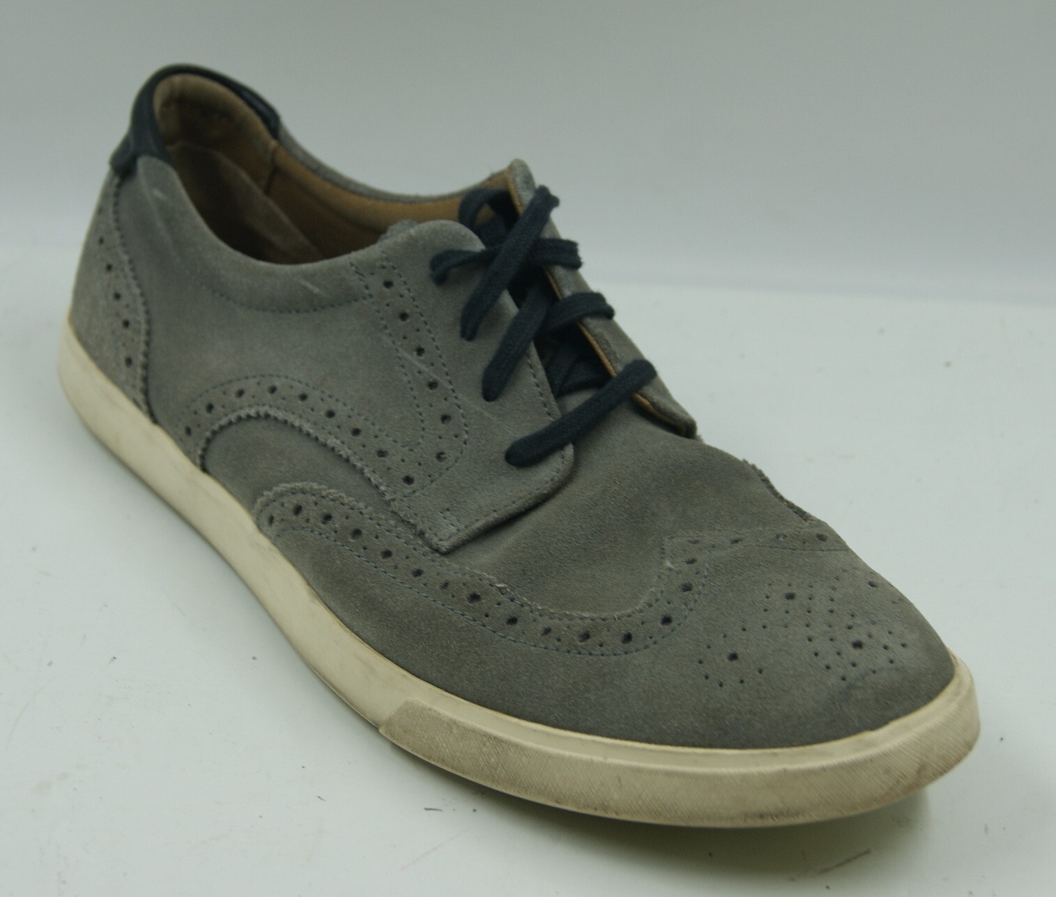 SAOLA Scarpe eleganti Cole Haan Joshua uomo Oxford 10 5 m grigio scamosciato stringate punta alare C14279