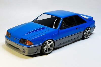 RC Body Car Drift 1:10 Ford Mustang Fox GT Fastback Hatch 90 style APlastics New