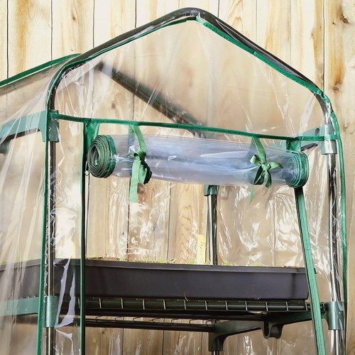 Miracle-Gro 23" x 17" x 57" All-Season 4-Tier Mini Greenhouse - 70524 - Picture 7 of 9