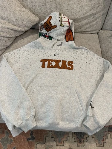 Nike Custom Solo Fleece "Texas"  Bedazzled Hoodie Medium - product listing photo
