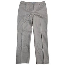 Talbots Heritage Trousers Women's Size 12 Beige Khaki Straight Leg