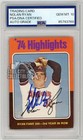 Nolan Ryan 1975 Topps 1974 Highlights Autograph Card #5 PSA/DNA 10