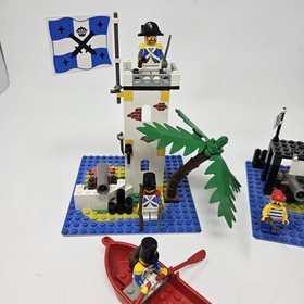 Vintage LEGO 6260 and 6265 Pirates - Shipwreck Island Sabre Island 95% Complete 