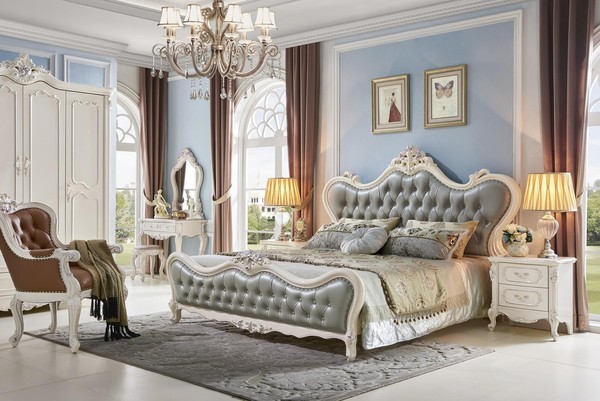 Design Schlafzimmer 6 Tlg.Schlafzimmer Komplett Set Bett Nachttisch Schminktisch-image