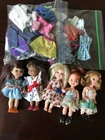 Vintage Barbie  Doll /Baby Kelly Dolls  Lot Of 5 / Mattel