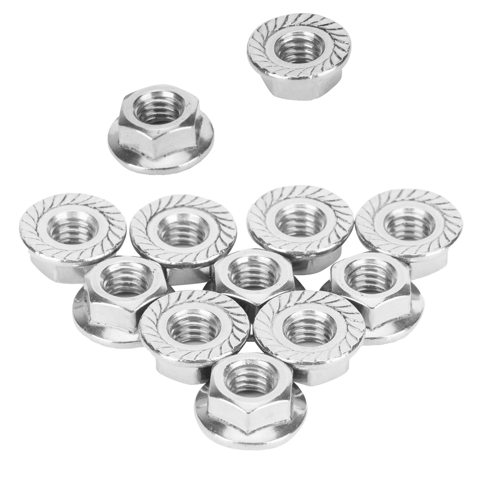 25Pcs Corrosion Resistant Stainless Steel Flange Nut For Greenhouse Supplies Use