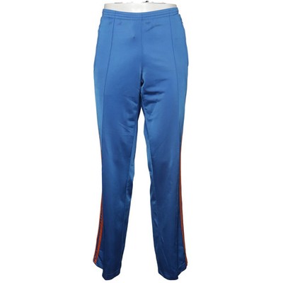 Adidas, Sporthose, Größe: M, Blau/Orange, Polyester, Streifen, Herren #UaG