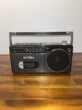 Mini Bluetooth Boombox with Cassette Player, Recorder and Am/FM Radio, Grey