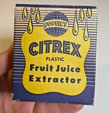 POPEIL’S Citrex Fruit Juice Extractor No.22 w/ Box Mid-Century Kitchen Gadget