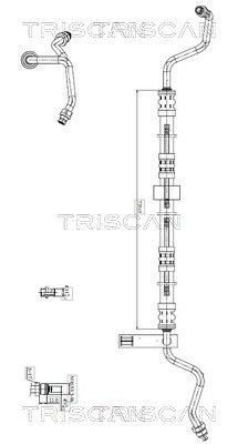 Triscan Hydraulikschlauch, Lenkung 8516 23004 FüR MERCEDES-BENZ-image