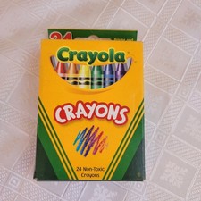 Vintage 2002 Crayola Crayons 24 Count Box   Unused, Retired Color Dandelion