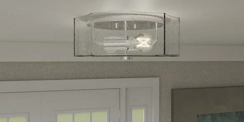 Polished Chrome Two Light Flush Mount from the Quoizel Flush Mount Collection - Picture 7 of 7